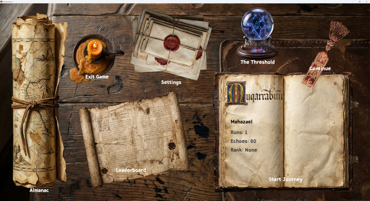 Muqarrabun main screen