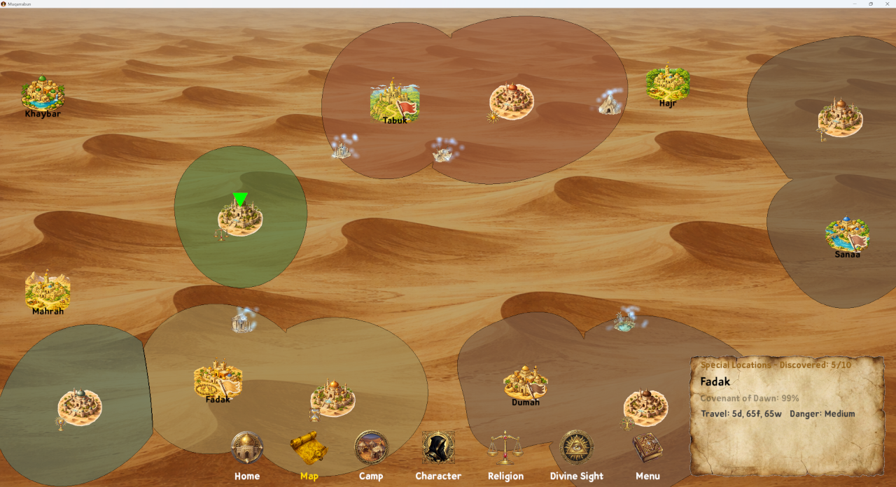 Muqarrabun map screen